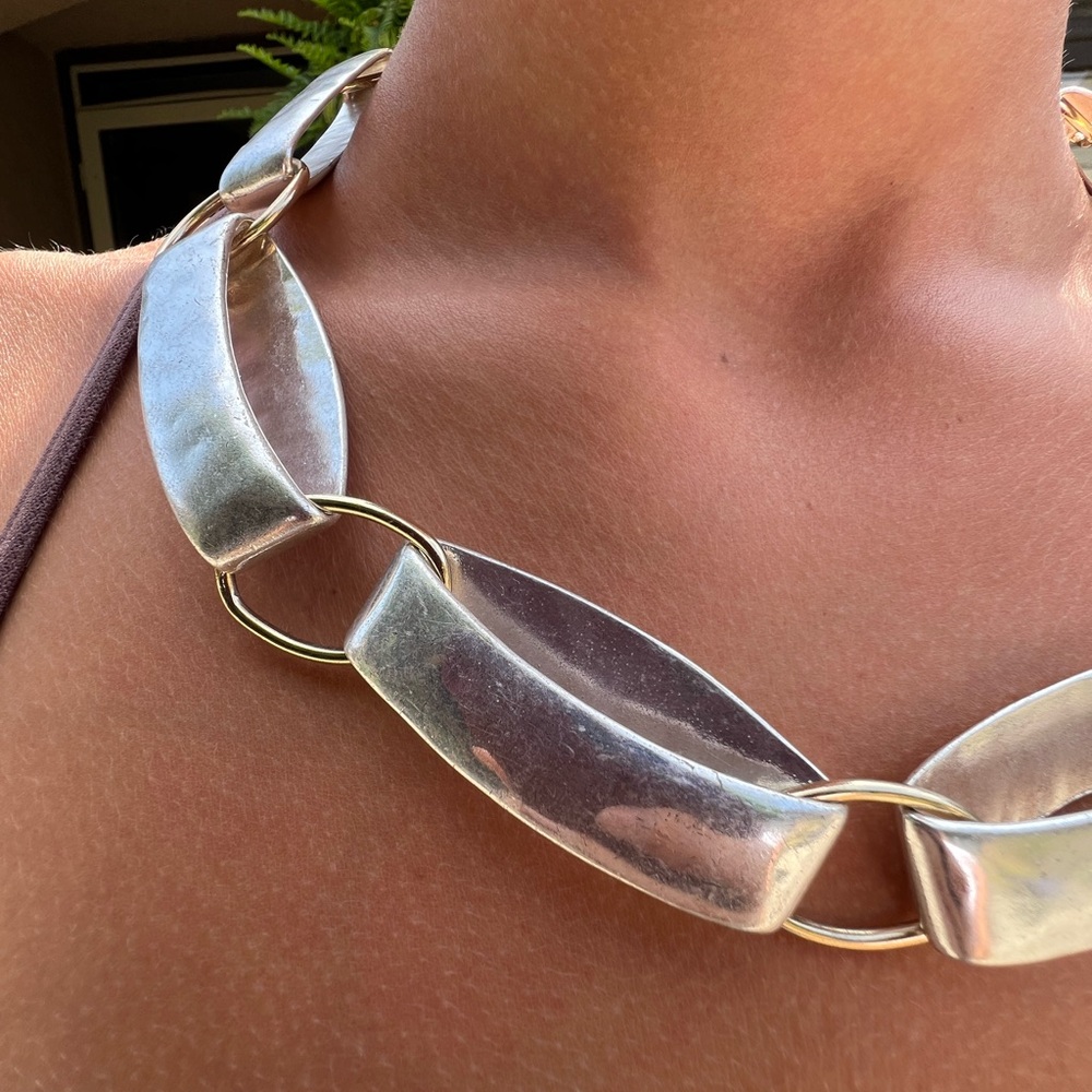 Vintage Elegant Silver Chain Necklace